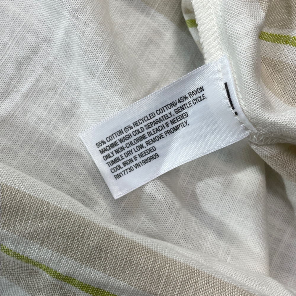 a new day Striped Picnic Midi Side Slit Pull On Skirt Size XS | NWT - Picture 7 of 7